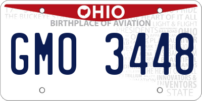 OH license plate GMO3448