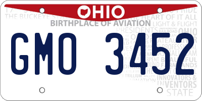 OH license plate GMO3452