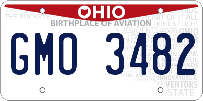 OH license plate GMO3482