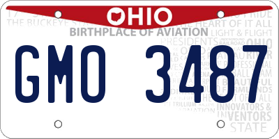 OH license plate GMO3487