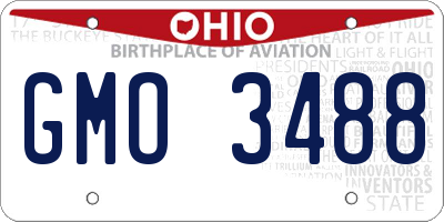 OH license plate GMO3488