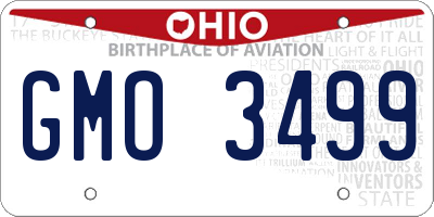 OH license plate GMO3499