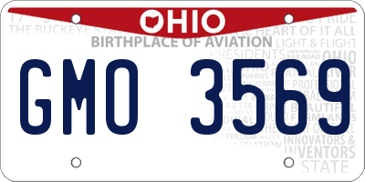 OH license plate GMO3569