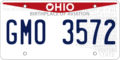 OH license plate GMO3572