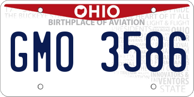 OH license plate GMO3586