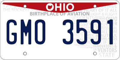 OH license plate GMO3591
