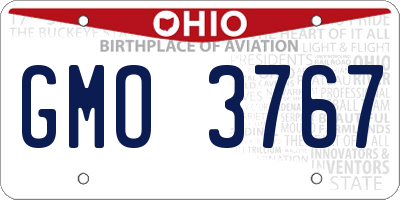 OH license plate GMO3767
