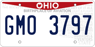 OH license plate GMO3797
