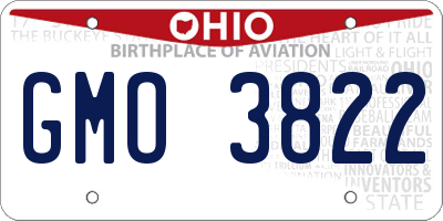 OH license plate GMO3822