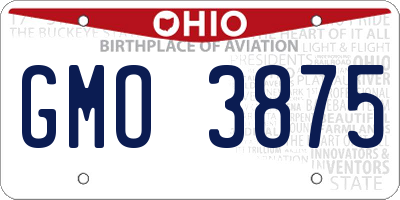 OH license plate GMO3875