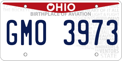 OH license plate GMO3973