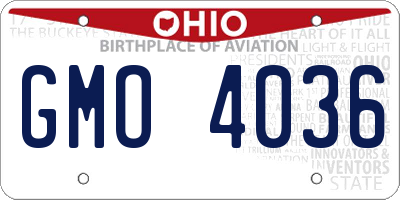 OH license plate GMO4036