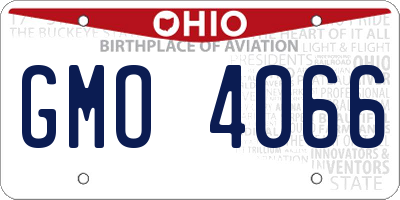OH license plate GMO4066