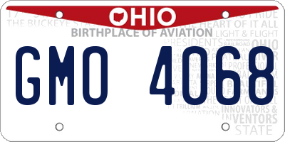 OH license plate GMO4068