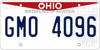 OH license plate GMO4096