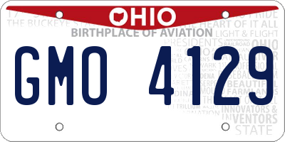 OH license plate GMO4129