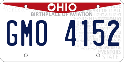 OH license plate GMO4152