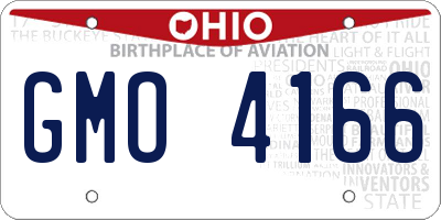 OH license plate GMO4166