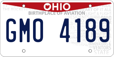 OH license plate GMO4189