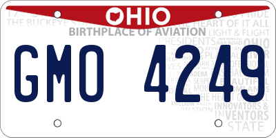 OH license plate GMO4249