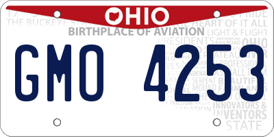 OH license plate GMO4253