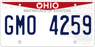 OH license plate GMO4259