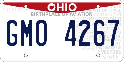 OH license plate GMO4267
