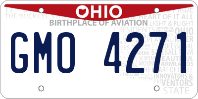 OH license plate GMO4271