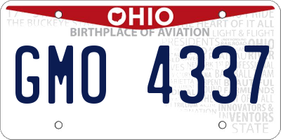 OH license plate GMO4337