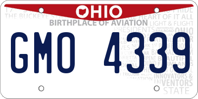 OH license plate GMO4339