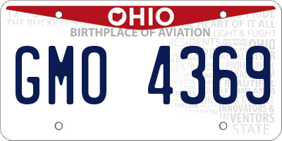 OH license plate GMO4369