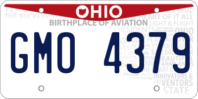 OH license plate GMO4379