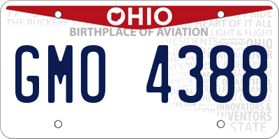 OH license plate GMO4388