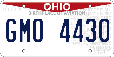 OH license plate GMO4430