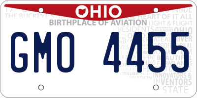OH license plate GMO4455
