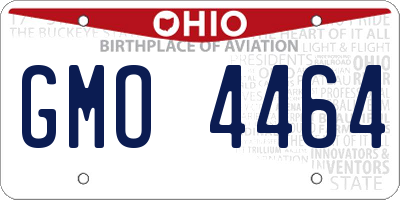 OH license plate GMO4464