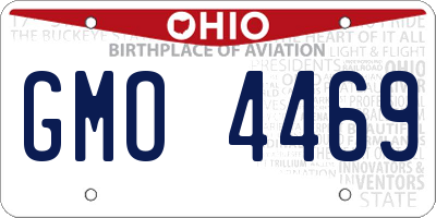 OH license plate GMO4469
