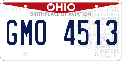 OH license plate GMO4513