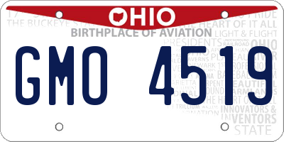 OH license plate GMO4519