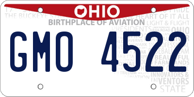 OH license plate GMO4522