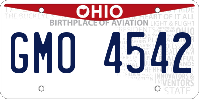 OH license plate GMO4542