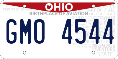 OH license plate GMO4544
