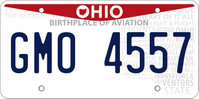 OH license plate GMO4557