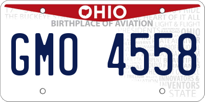 OH license plate GMO4558