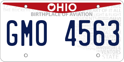 OH license plate GMO4563