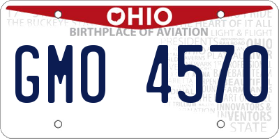 OH license plate GMO4570