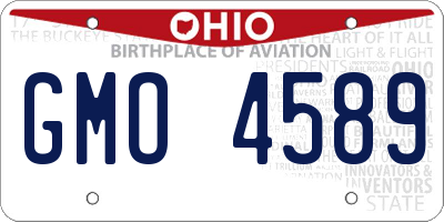 OH license plate GMO4589