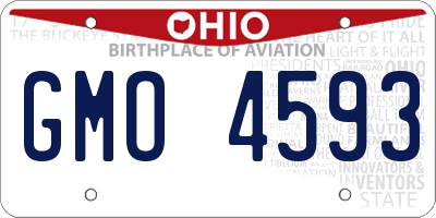 OH license plate GMO4593
