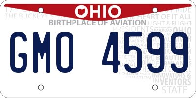 OH license plate GMO4599