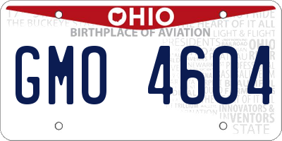 OH license plate GMO4604